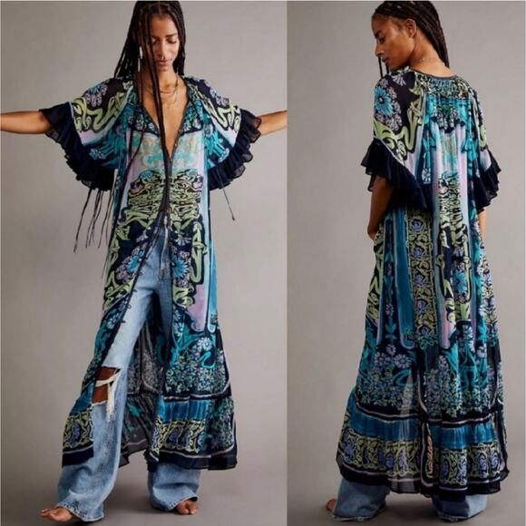 Free People Back To Barcelona Kaftan Dress - Picture 6 of 6